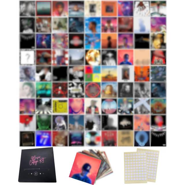 80 Pcs Unique America | Album Cover Posters, Music Posters, Bedroom Posters, Rapper Room Decor, Music Artist Posters, Rap Album Art, 6x6 Inch Prints |