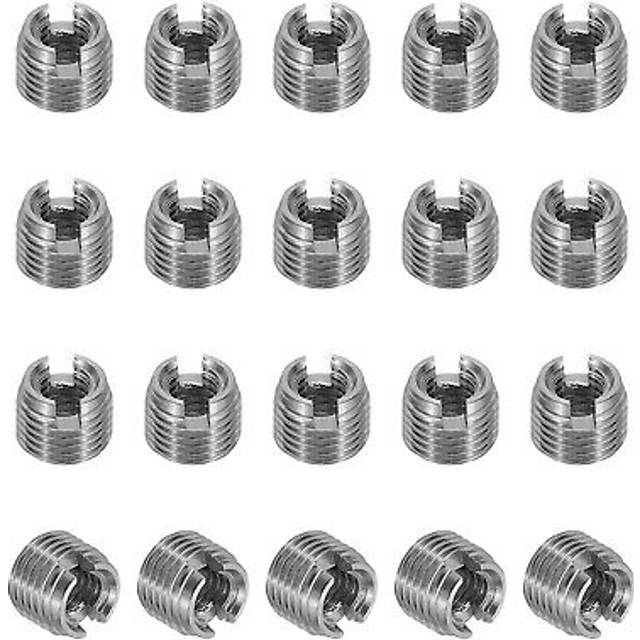 20 pcs 303 stainless steel m3 x m5 x 4mm self-tapping threaded inserts