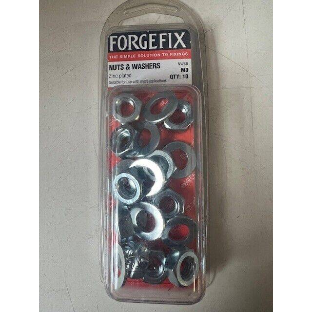Forgefix nuts and washers; m8 & m12 - 10 of each