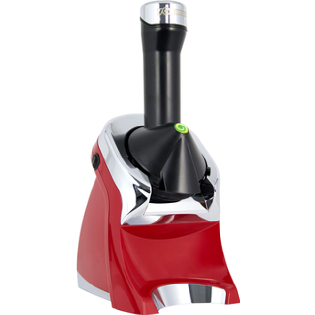 Yonanas 988RD Deluxe Vegan  Dairy-Free Frozen Fruit Soft Serve Maker  Includes 75 Recipes  200 W  Red