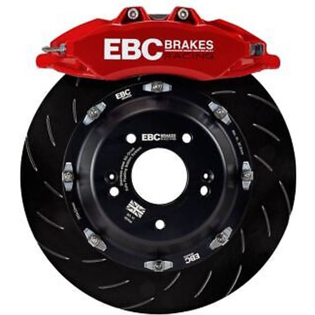 EBC Brakes Apollo Big Brake Kit - Front - Bluestuff 355x32mm 6 Pot Red Caliper, Red