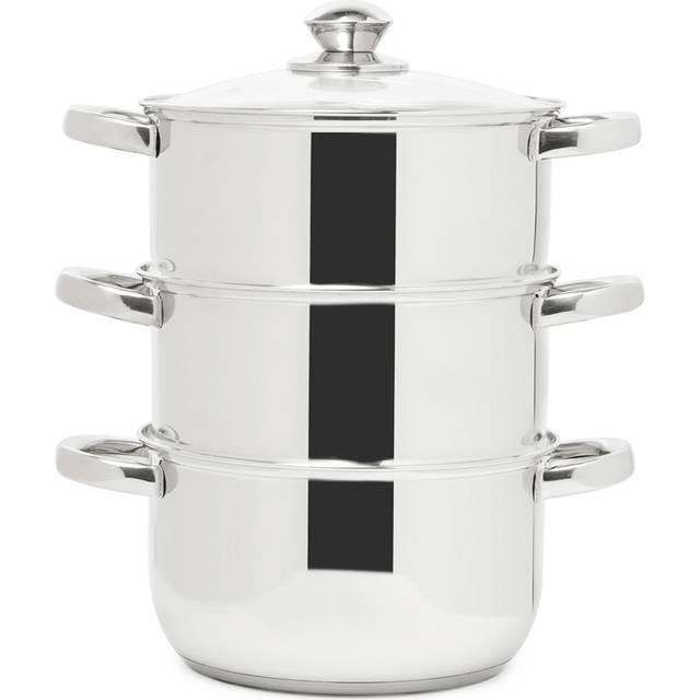 Sabichi 20cm Stainless Steel Steamer with Draining Feet - Silver