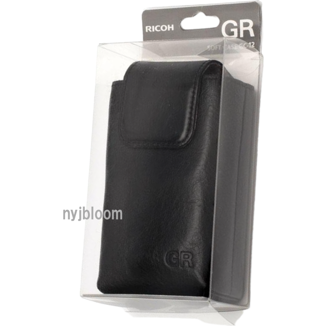 RICOH Genuine Leather Soft Case GR GR genuine leather case using horse and GC-12 [Compatible models III, IIIx/Flexible high-grade leather/Foldable black