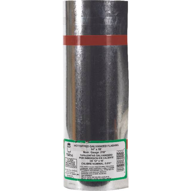 AMERIMAX HOME PRODUCTS 70414 14-Inch x 10-Feet Galvanized Flashing