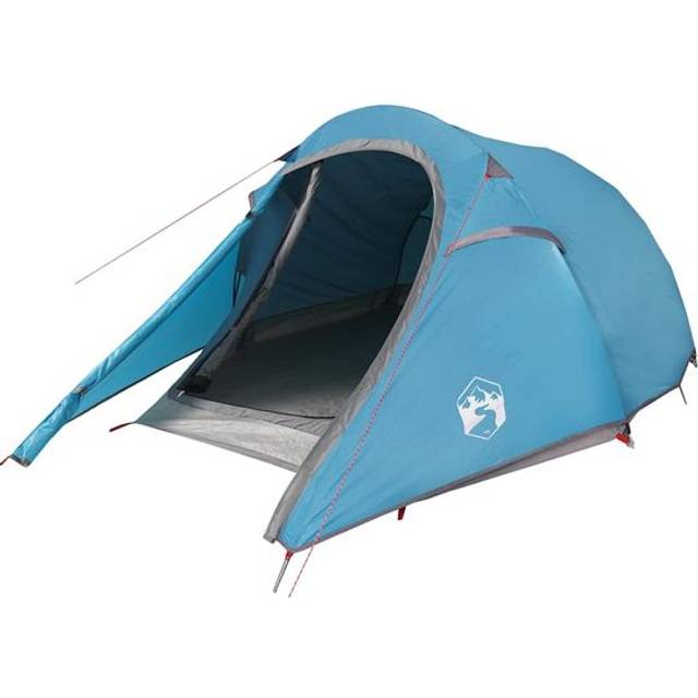 Camping Tent Tunnel 3-Person Blue Waterproof - One Size