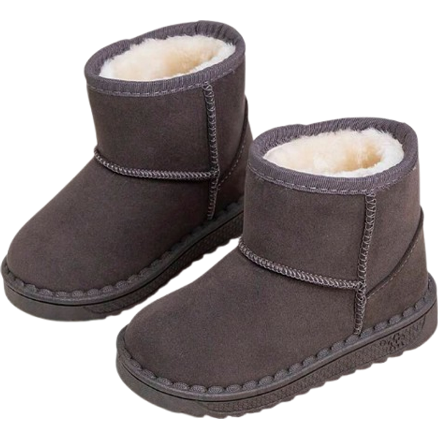 SHEIN Children&#39;s Snow Boots For Girls, Fluffy Lining Warm And Comfortable Fashion Kids Shoes