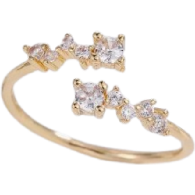 SHEIN Rhinestone Decor Wrap Ring