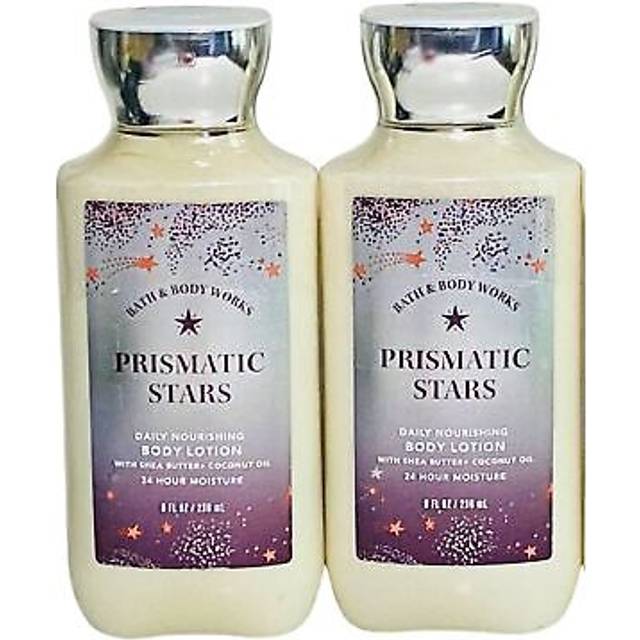 Bath  Body Works Daily Nourishing Body Lotion Set of 2 8oz Each Prismatic Stars