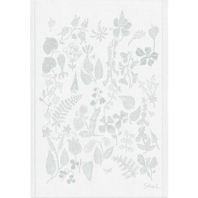 Ekelund Linneväveri Herbarium kökshandduk 35x50 cm Grå