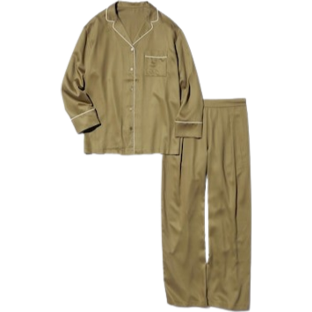 Uniqlo - Satin Pyjamas - Olive