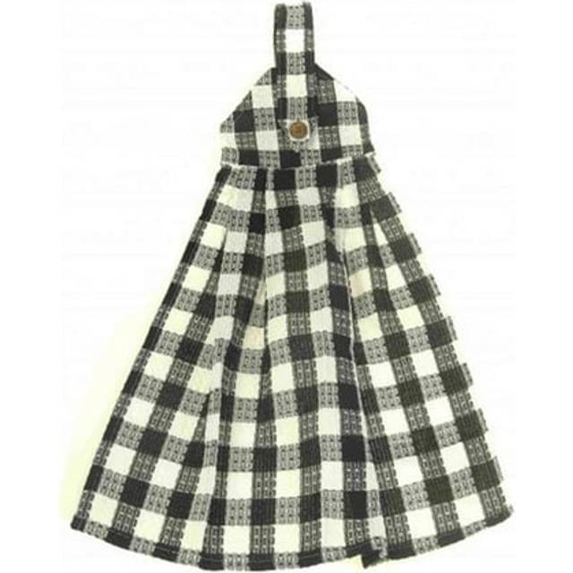 Hanging & Tie Button Towel, Toro Black