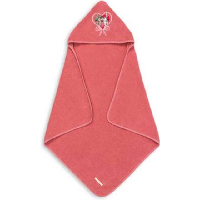 Konges Sløjd Terry Hand Towel with Embroidery Flamingo Plume