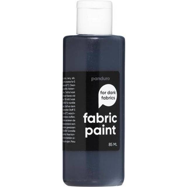 Fabric Paint 85 ml – svart täckande textilfärg för mörkt tyg - Svart