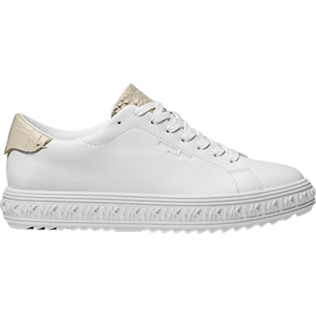 MK Grove Leather Trainers - Gold - Michael Kors