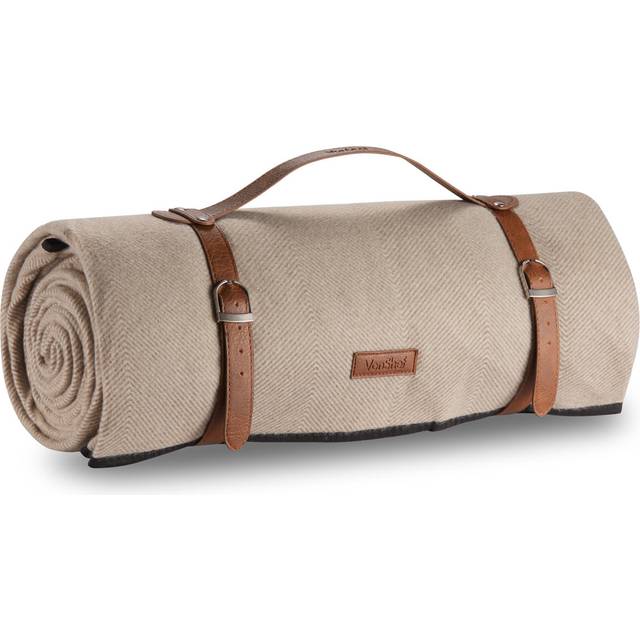 Navy Tartan Waterproof Picnic Blanket