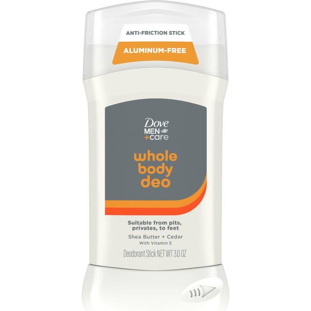 Dove Men+Care Whole Body Deodorant Shea Butter & Cedar For 72H Odor Protection from pits  privates  to feet 3 oz