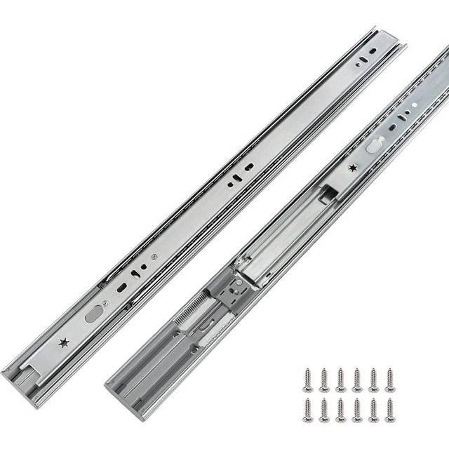 LONTAN 1 Pair Heavy Duty Drawer Slides 22 inch Soft Close Ball Bearing Drawer Slides - 4502S3-22 Drawer Rails Heavy Duty 100 LB Capacity Full Extensio