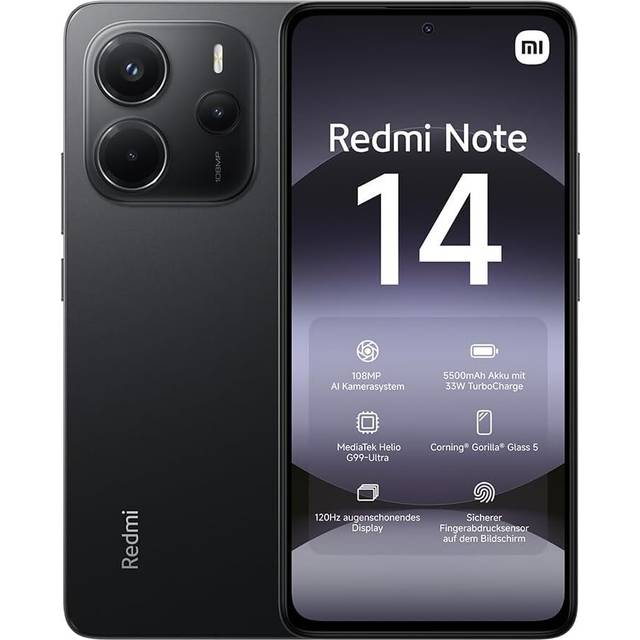 New Global Version Xiaomi Redmi Note 14 Smartphone 128GB / 256GB ROM MediaTek Helio G99-Ultra