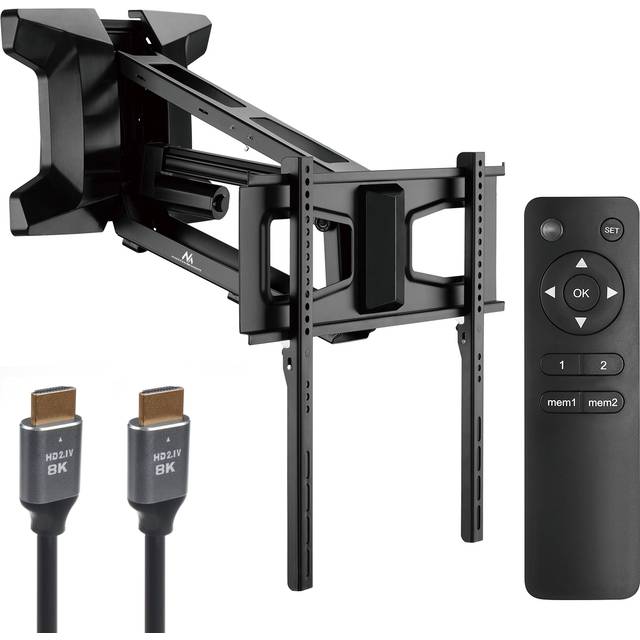 Maclean electric tv mount over fireplace max vesa 600x400 wifi remote control