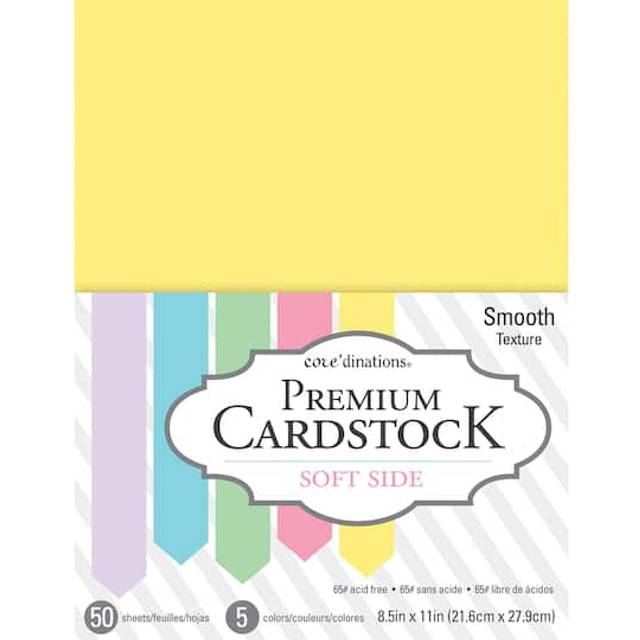 Core'dinations value pack smooth cardstock 8.5"x11" 50/pkg-soft side 377694