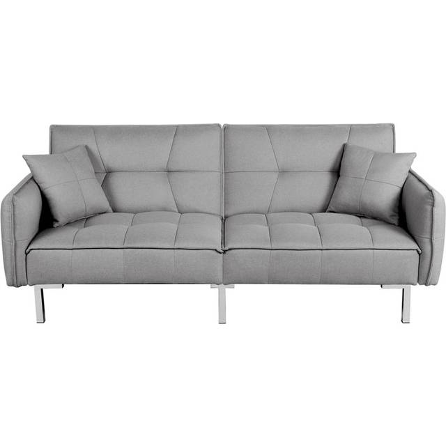 3 Seater Reclining Sleeper - Grey (84.5cm H X 199cm W X 93cm D)