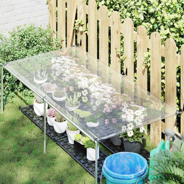 vidaXL Clear Tarpaulin with Eyelets 1x2 m Polyethylene - Transparent
