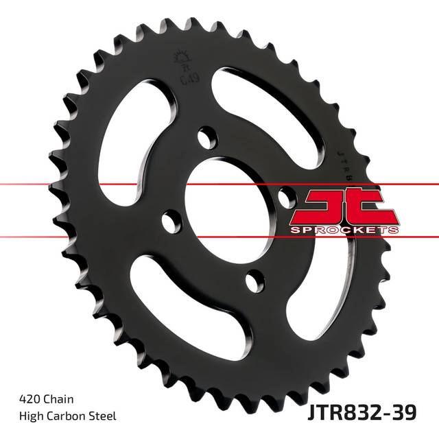 JT SPROCKETS Steel Standard Rear Sprocket 832 - 420