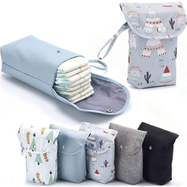 SHEIN Infant Diaper Storage Bag, Portable Baby Diaper Organizer Bag For Diapers/Wipes