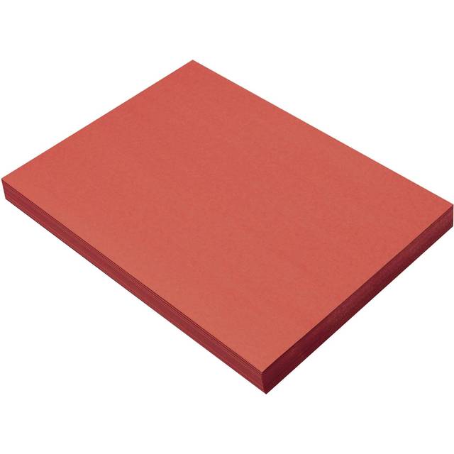 Prang Formerly SunWorks Construction Paper  Red  9 x 12  100 Sheets