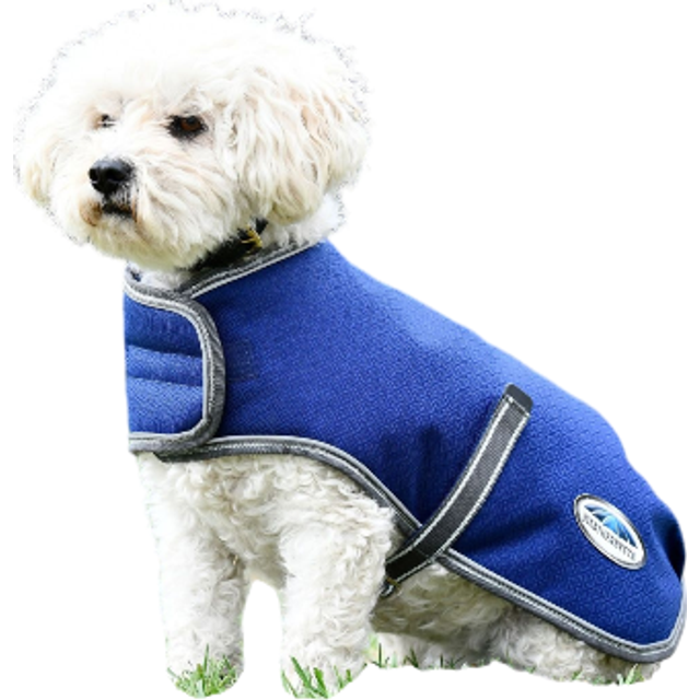 (Maroon/Grey/White, 80Cm) Weatherbeeta Comfitec Premier Free Parka Deluxe Dog Coat Medium