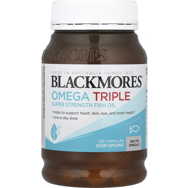 Blackmores  Omega Triple  Super Strength Fish Oil  900 mg  150 Capsules