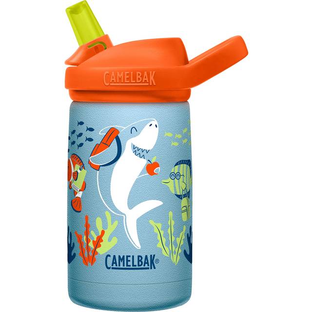 Camelbak Eddy+ Kids Stainless Steel Vacuum Insulated Back To School Limited Edition Bottle 350ml School of Fish - Orange
