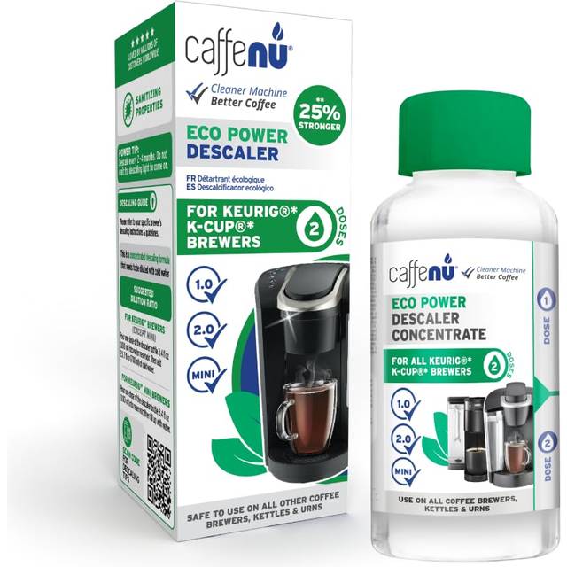 Keurig Compatible Descaling Solution. 1 Bottle of Descaler Solution. Descaling Kit Removes Limescale For Hotter Coffee. 2 Uses Descaler For Keurig Cof