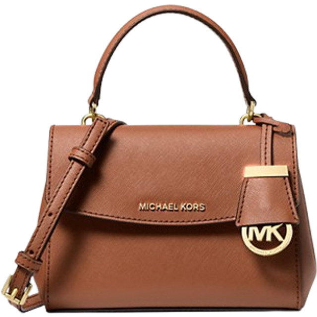 MK Ava Extra-Small Saffiano Leather Crossbody - Brown - Michael Kors - ONE SIZE