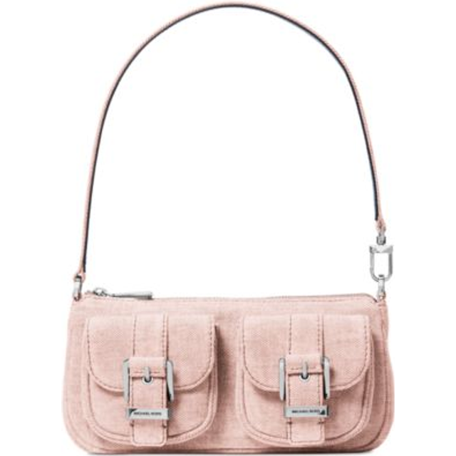 MK Zoe Small Washed Denim Pochette - Pink - Michael Kors - ONE SIZE