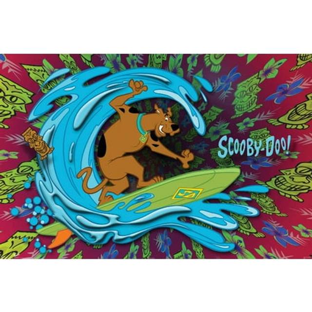 "Trends International Scooby-Doo - Surf Wall Poster  14.725"""""""" x 22.375""""""""  Premium Unframed Version"