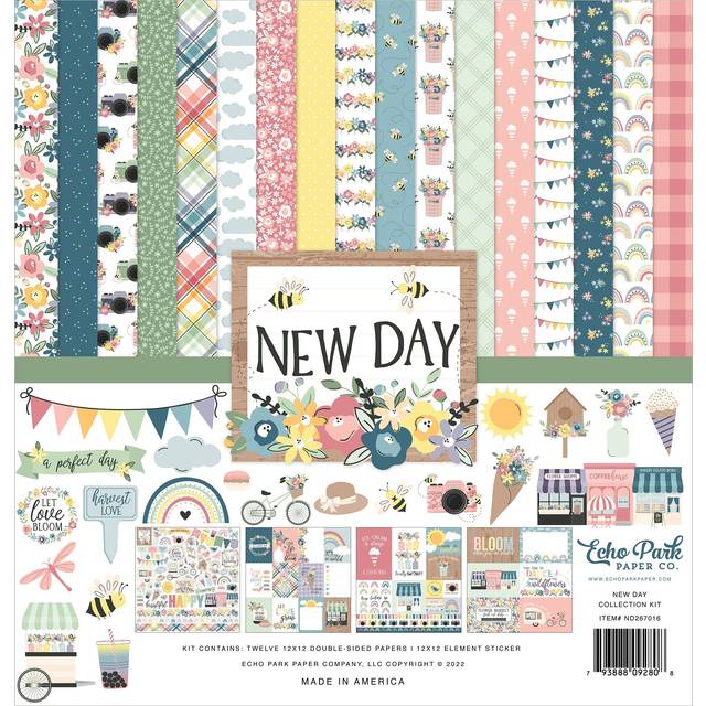 "Echo Park Collection Kit 12""X12""-New Day ND267016"