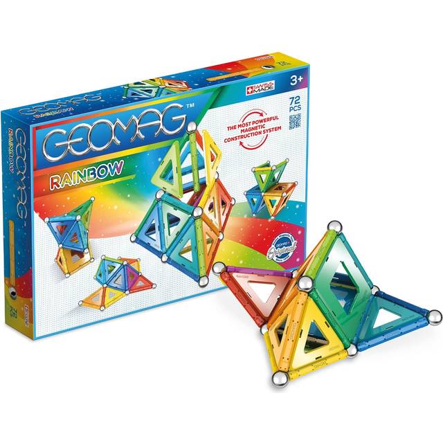 Geomag Rainbow Panels - 72 Pieces, Multi