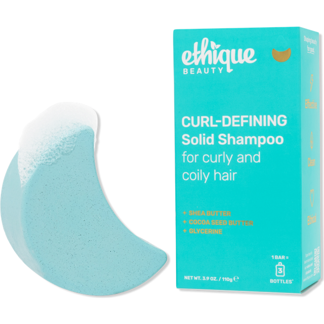 Ethique Curl-Defining Shampoo Bar with Shea Butter - Plastic-Free  Vegan  Cruelty-Free  3.88 oz - Professor Curl
