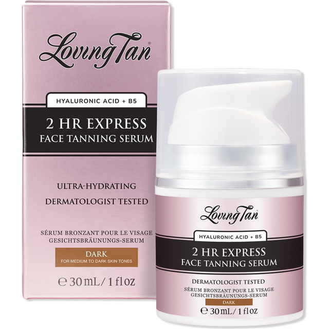 Loving Tan 2 HR Express Face Tanning Serum Dark 30ml