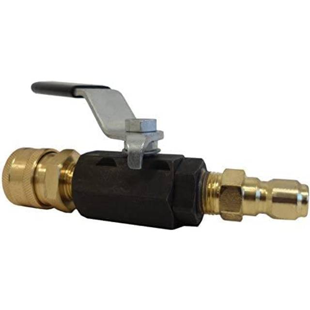 Ultimate Washer UW11-PWABV038 Power Washer Ball Valve Kit 3/8-Inch Male Plug X 3/8-Inch Female Quick Connect, 3000 PSI for High Pressure Hoses