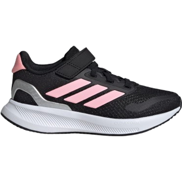 adidas Unisex – Barn RUNFALCON 5 SHOES KIDS, Core Black/Pink/Silver Metallic, 30 1/2 EU
