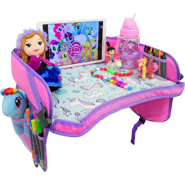 ecoZen LIFESTYLE CarSeat Tray -Toddler Travel Tray- Keep Kids Occupied & Entertain for Hours, Road Trips Essential For Kids, Sturdiest & Most Comforta