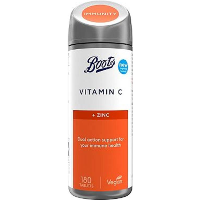 Boots Vitamin C and Zinc 180 Tablets (6 month supply)