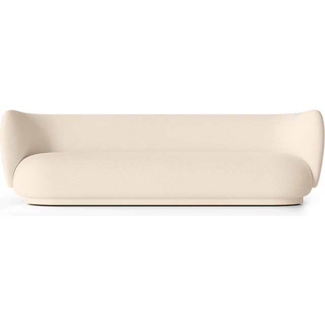 Rico Wool Boucle 4 Seater Sofa, Off-white