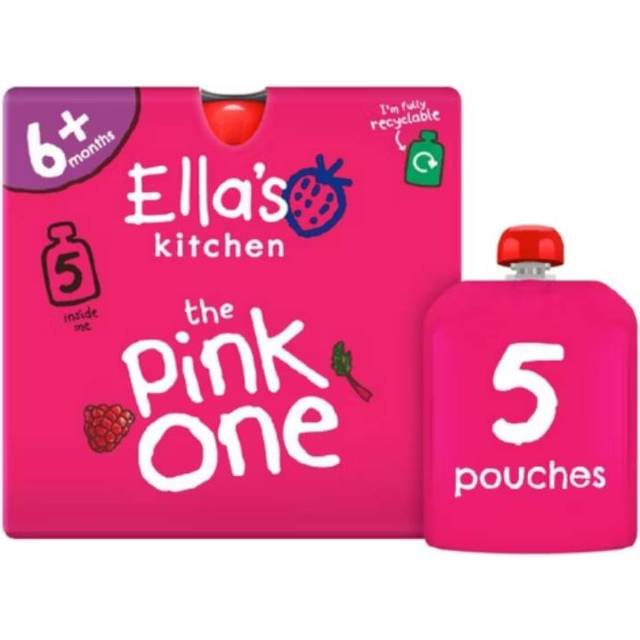 Ella's Kitchen Organic The Pink One Smoothie Multipack Pouch 6+ Months