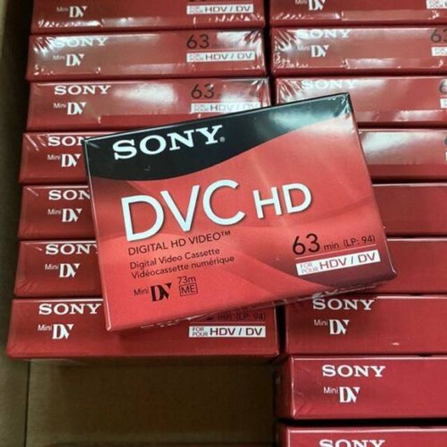 Sony 63-min dvc me minidv me video cassette tape digital hdv/dv (dvm63hd)