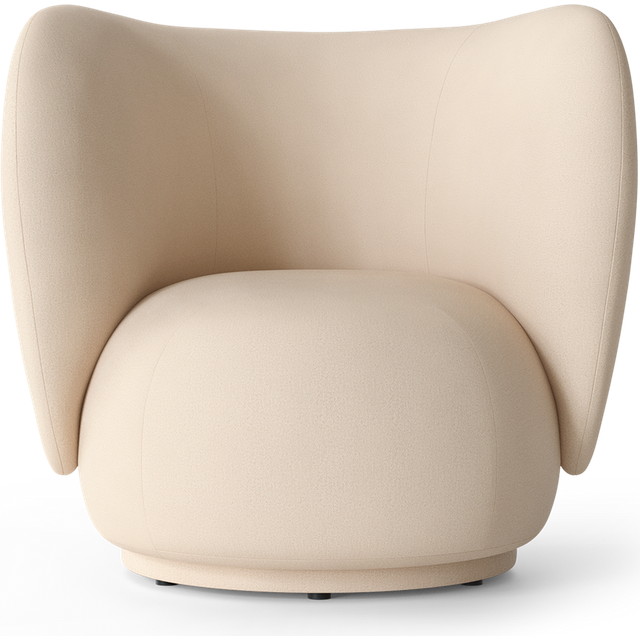 Ferm Living Rico lounge chair fåtölj offwhite, brushed