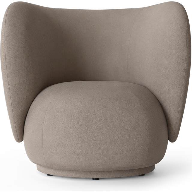 Rico Brushed Lounge Chair, Warm Grey