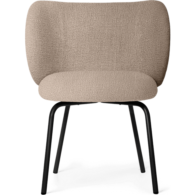 Ferm Living Rico dining chair bouclé Sand-black